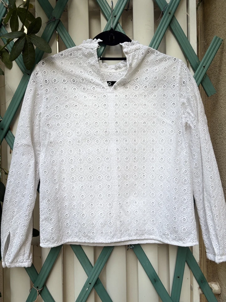Blouse Sézane taille 38 broderie anglaise - Photo 2/4