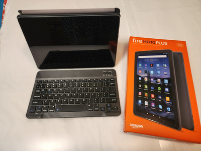   Amazon Fire HD 10 Plus (2021) | 64GB | 11 Generation | NO ADS | Bundle