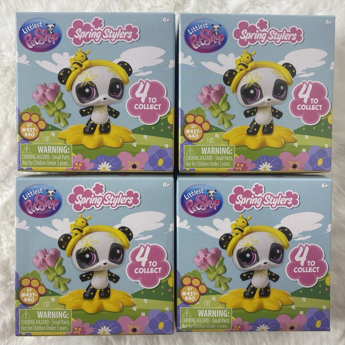 Littlest Pet Shop LPS Spring Stylers G7 Great Dane Cat Raccoon