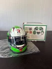 Kyle Busch 18 autographed memorabilia mini helmet NASCAR Interstate batteries co