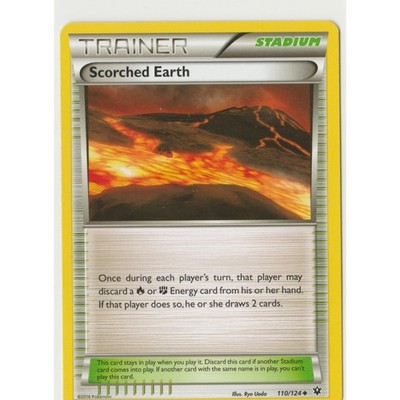 Pokémon Scorched Earth Fates Collide 110/124 Uncommon EN Trainer Stadium