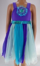 Dance Costume XS Child Purple Revolution 582 Lyrical Sequin Dress