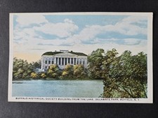 Buffalo Historical Society Building Buffalo New York Linen Postcard c.1930's