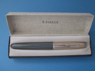 PARKER "51" OBLIQUE ITALIC FOUNTAIN PEN (BOXED)