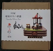 Carousel 3D Wooden Puzzle Mechanical Music Box