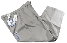 Dockers Men's Signature Khaki Pants New 36 X 30 Beige Pleated Relaxed Fit
