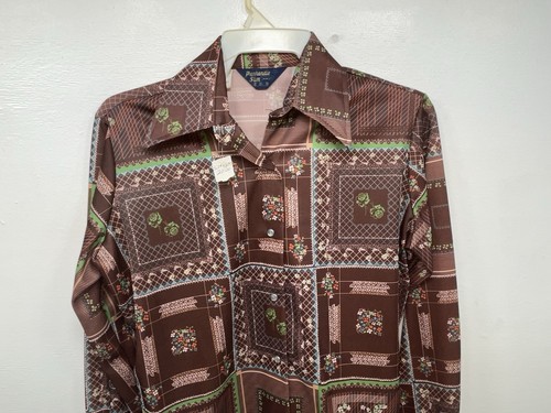New Women’s Brown Floral Panhandle Slim Long Sleeve Button Up Shirt #3310 3B-57 - Picture 5 of 18