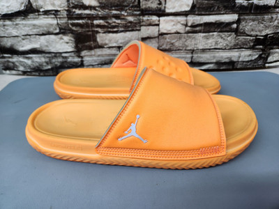 Nike Air Jordan Play Slides Sandals Bright Citrus Orange Mens Size