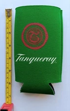 New Tanqueray Gin Slim Can Koozie Drink Insulator Beer Bar Green With Red Logo