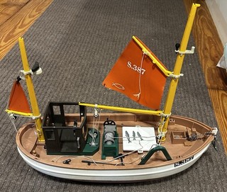 Vintage Playmobil 3551 Fishing Boat Susanne With 3 Fish Fishing Rod