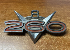 1962 Ford Falcon 260 V8 Fender Emblem Oem Fomoco 1962 Ford Falcon 260 V8 Fender Emblem Oem Fomoco