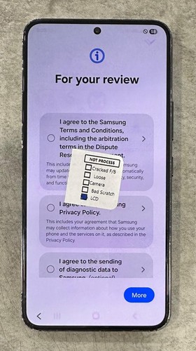 Samsung Galaxy S22 5G 128GB Unlocked, Phantom Black - Used (LCD Defective)
