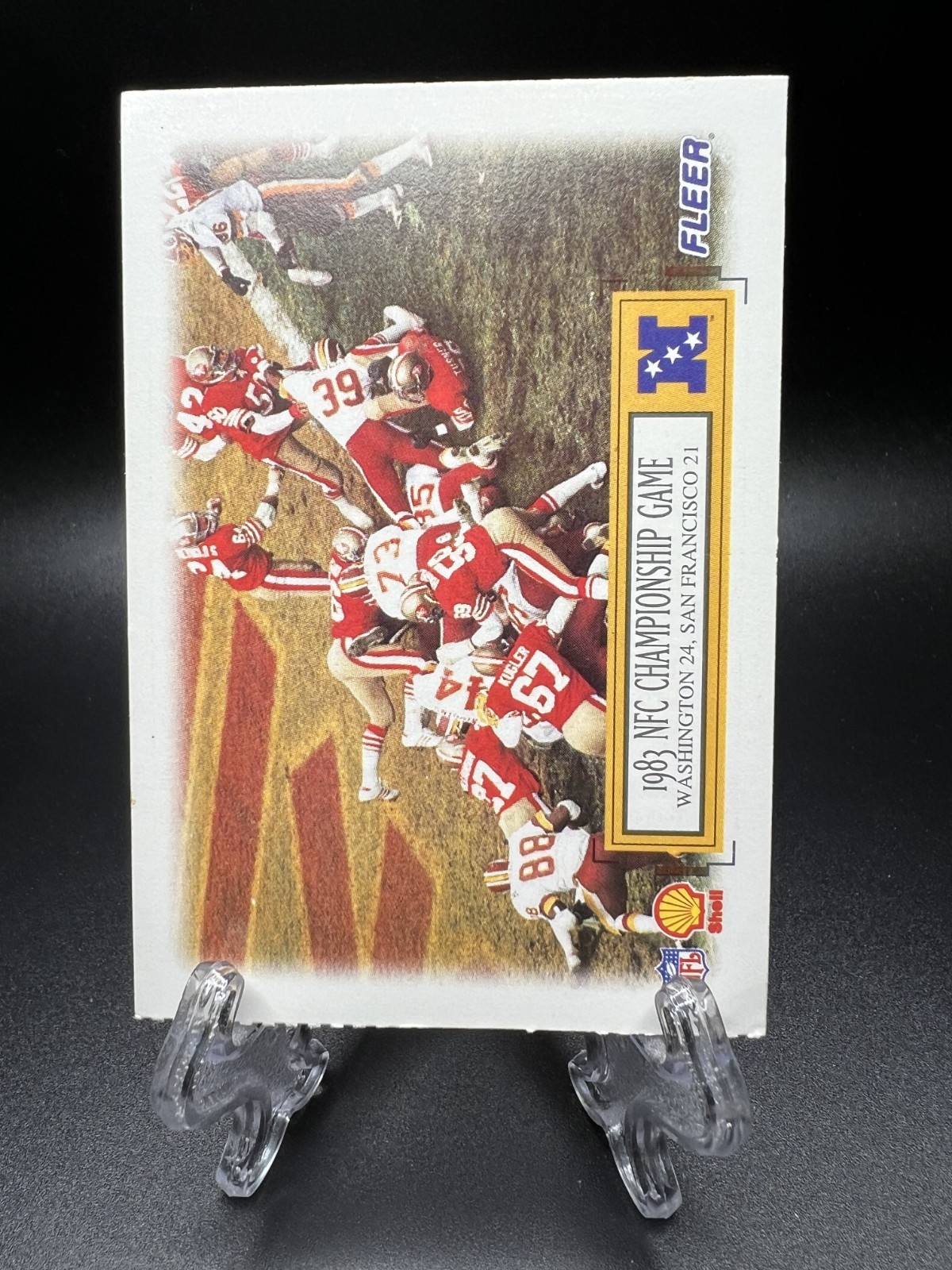 1995 Fleer Shell #8 1983 NFC Championship Game