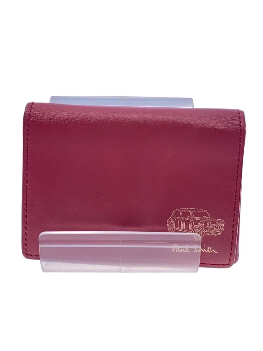 Paul Smith Men's Red Leather Tri-fold Wallet