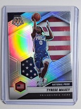2020-21 Mosaic Tyrese Maxey Silver National Pride RC NBA