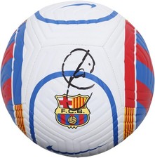 Xavi Barcelona Autographed White, Blue and Red Soccer Ball