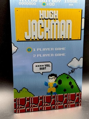 HUGH JACKMAN MATTHEW WAITE 8-BIT SIGNED W/COA 14/30 Metal Cover