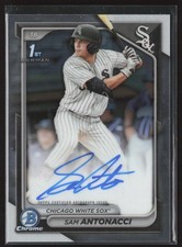 2024 BOWMAN DRAFT SAM ANTONACCI CHROME AUTO 1ST PROSPECT ROOKIE CARD