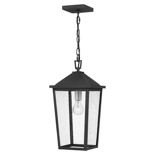 Mottled Black One Light Mini Pendant from the Stoneleigh Collection - Picture 1 of 6