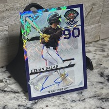 2025 Panini Prospect Edition - Ethan Salas #123 Purple Scope Prizm 19/49
