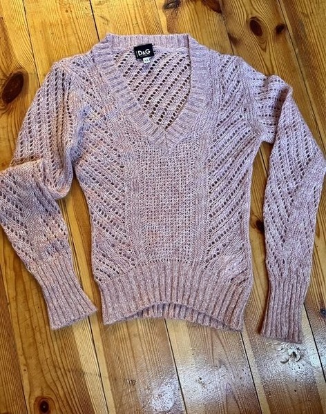 Men Dolce & Gabbana Sweater Pink Wool 36