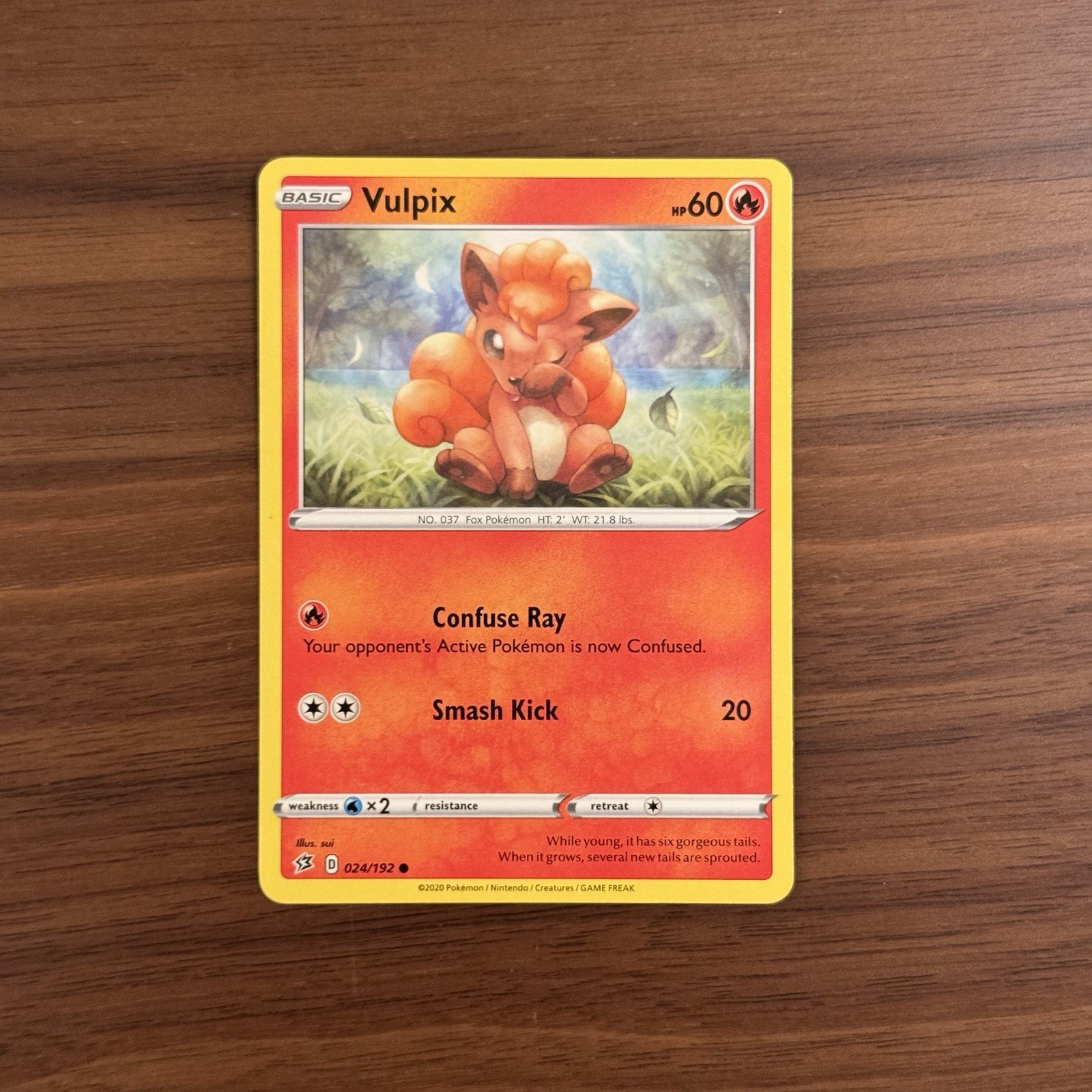 Vulpix 24/192 NM Rebel Clash Pokemon Card TCG