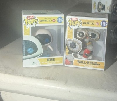 Funko Bitty Pop! EVE WALL-E #1116 #1115 Mini Vinyl Figures Pixar Animation