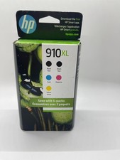 5-PACK HP GENUINE 910XL BLACK COLOR INK RETAIL BOX OFFICEJET PRO 8028 8028e