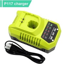 Charger For RYOBI P108 P102 18V One Plus P117 High Capacity Lithium-Ion Battery