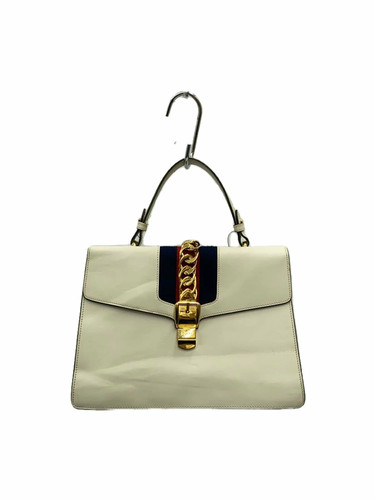 GUCCI 431665 CVL1G 8560 Sylvie Leather White Handbag #PB16035