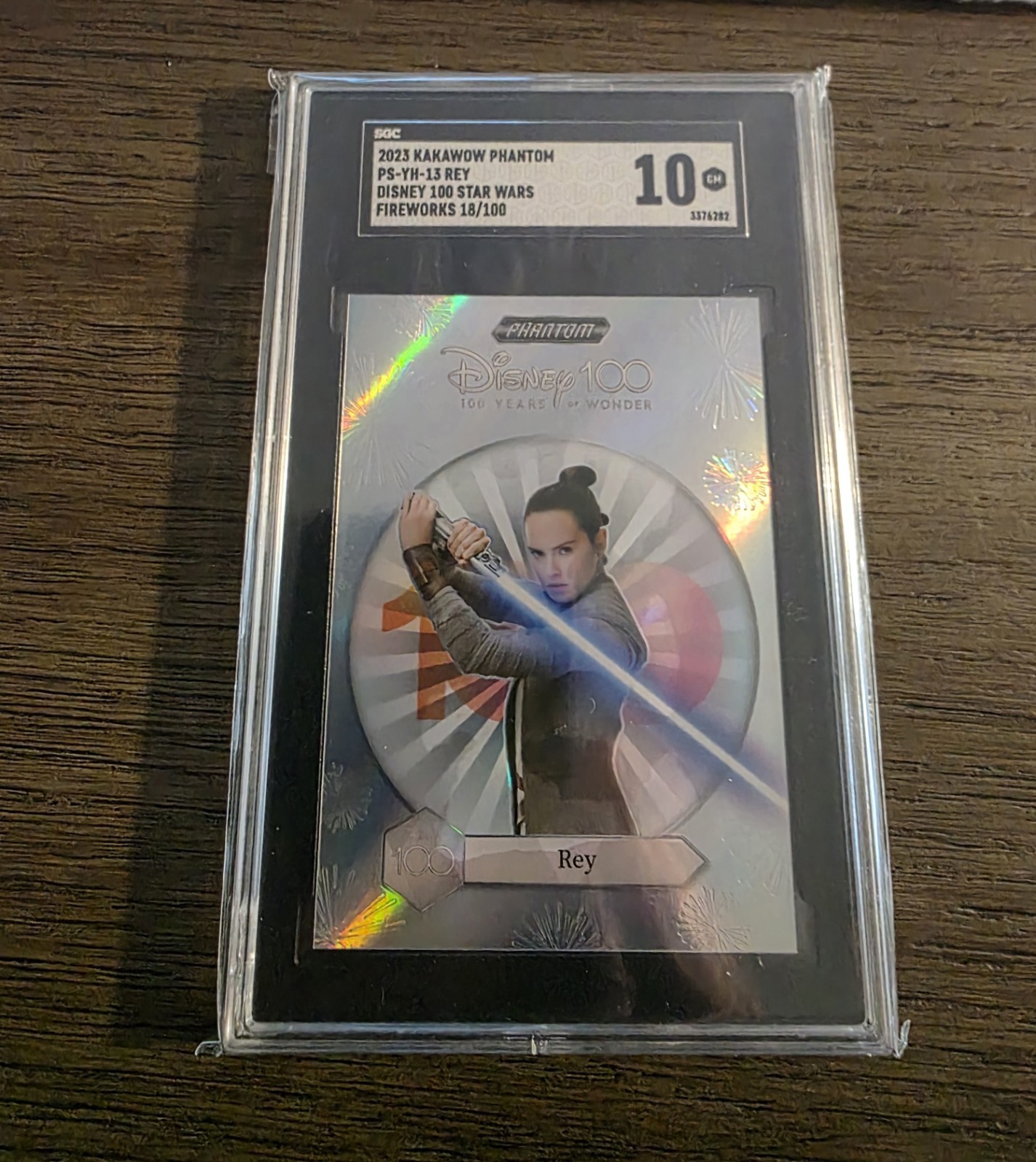 2023 Kakawow Phantom Disney 100 Years Wonder Fireworks Rey Daisy /100 SGC 10 GM