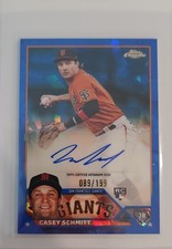 2023 Topps Chrome Update Series Sapphire Edition - Autographs Casey Schmitt...