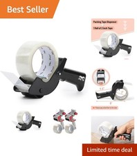 Heavy Duty Tape Gun for Packing Shipping Boxes Includes Bonus Roll