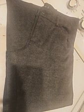 14 P WOMENS LEE RIDER TOUSER PANT TWEED BLACK GREY ZIPPER W BUTTON