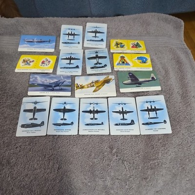 Aeroplanes Series B C Non-Sport Trading Card Lot Wildcat Spitfire Mitchell