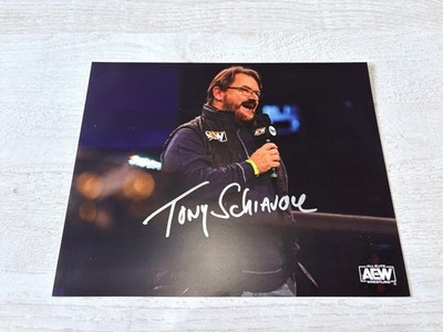 Autogramm Tony Schiavone AEW Unterschrieben WCW All Elite Wrestling Kommentator