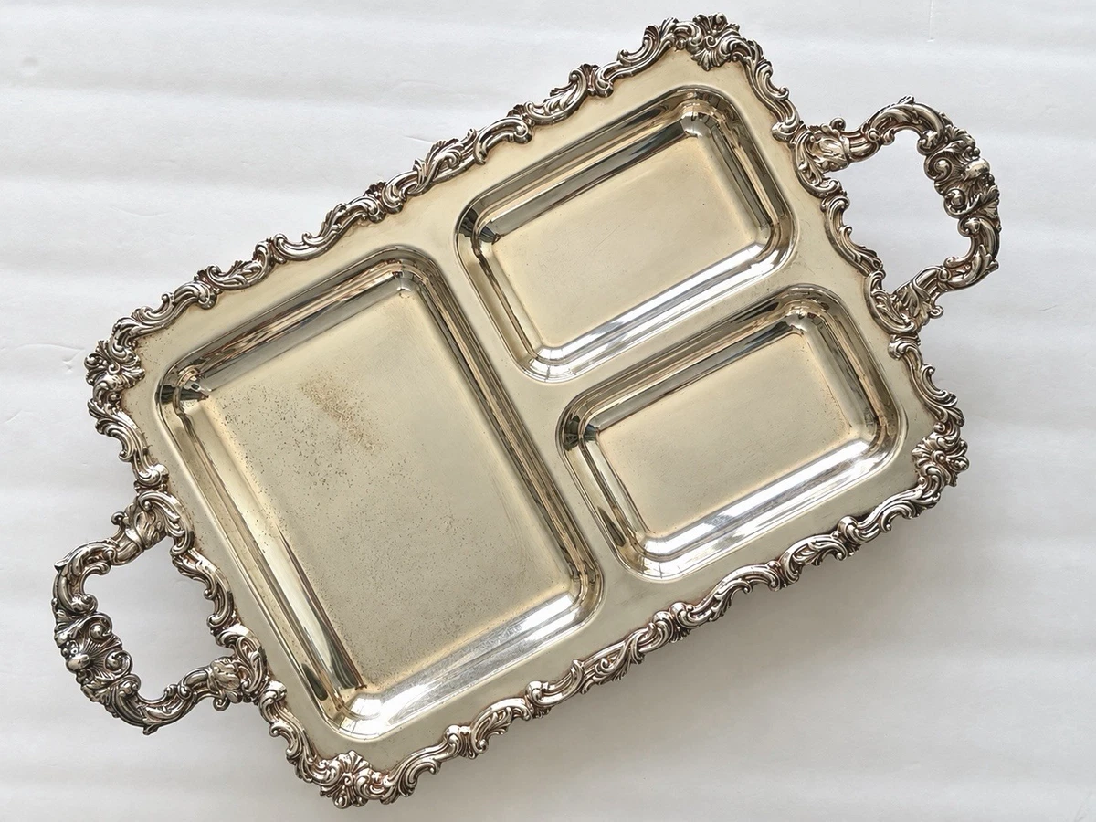 25+ Sheridan Silver In Antique Us Silver-Plated Platters & Trays