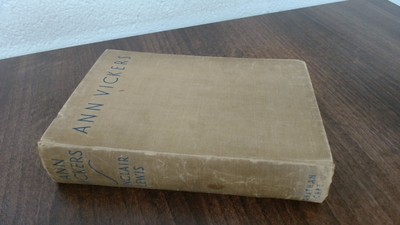 			Ann Vickers, Sinclair Lewis, Jonathan Cape, 1933, Hardcover		