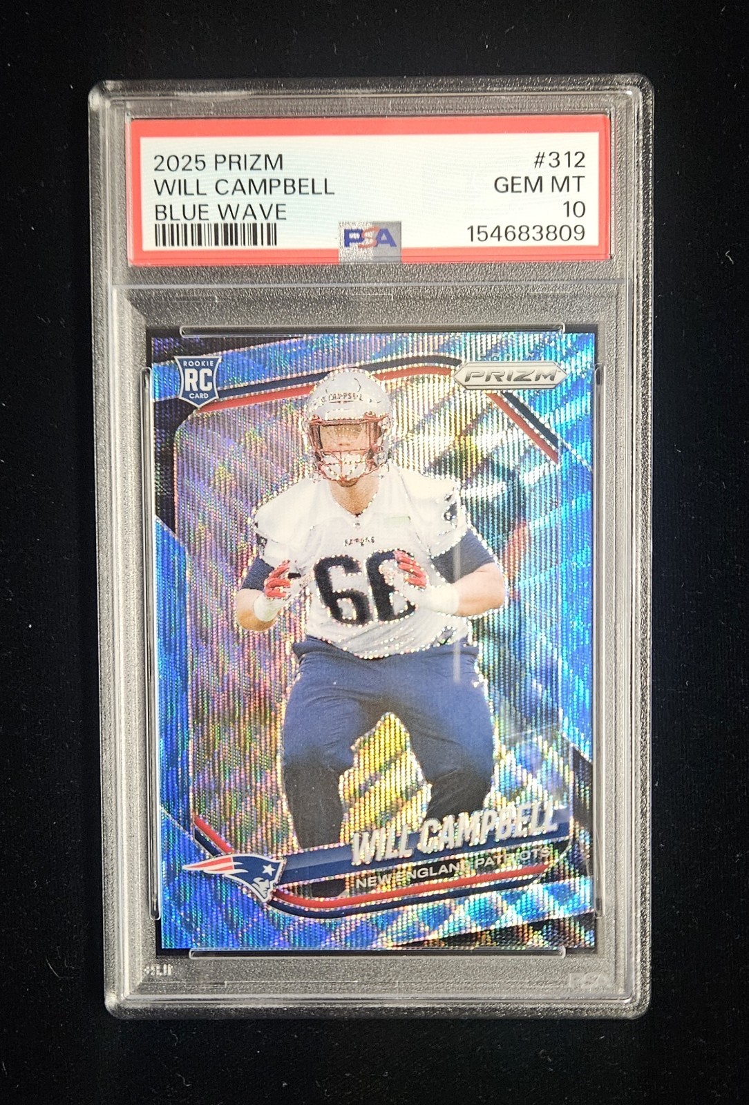 Will Campbell Panini Prizm #312 Blue Wave
