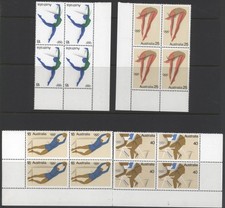 Australia 1976 Olympic Games - set of 4, corner blocks of 4, mint MNH