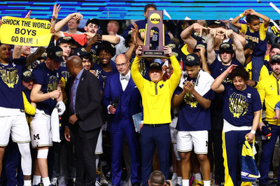 Michigan Wolverines NCAA Basketball National Champions Team 2026 Poster