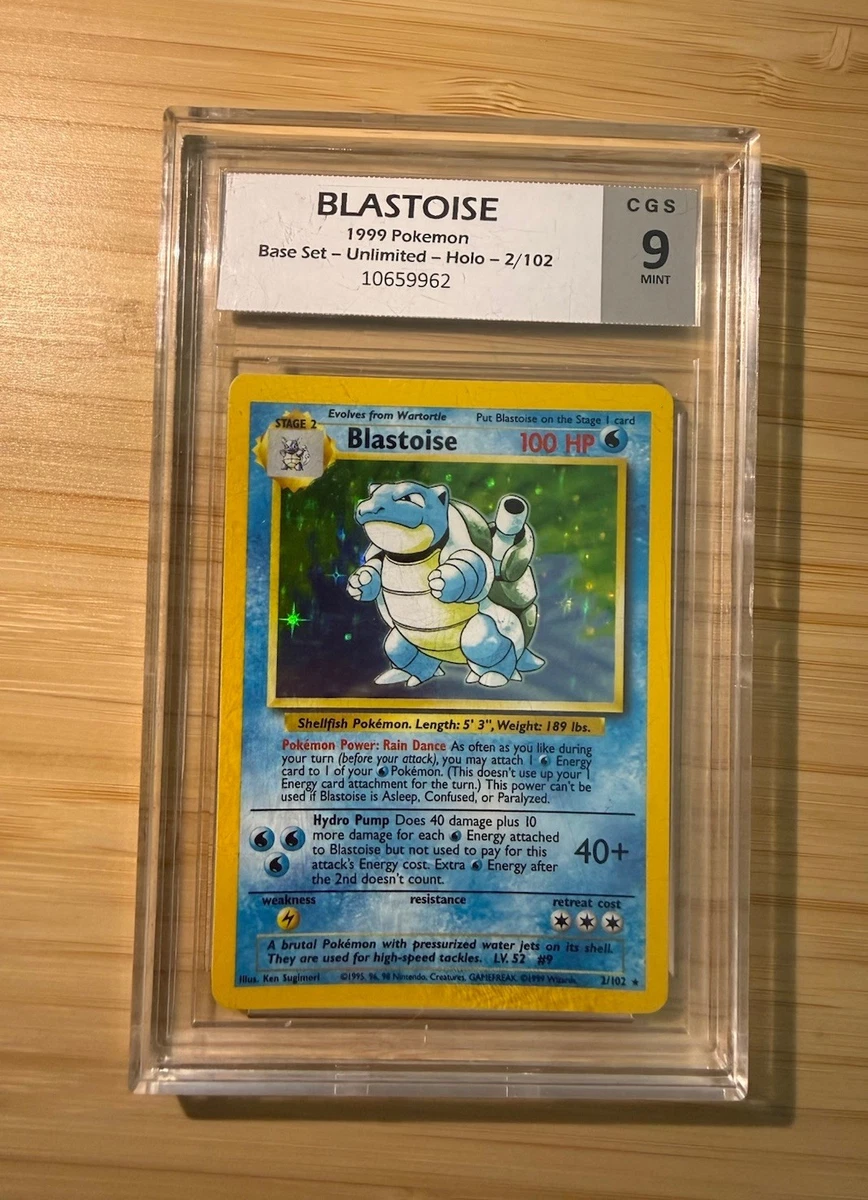 25+ Pokémon TCG Base Set Blastoise Grade 9 Individual Collectible