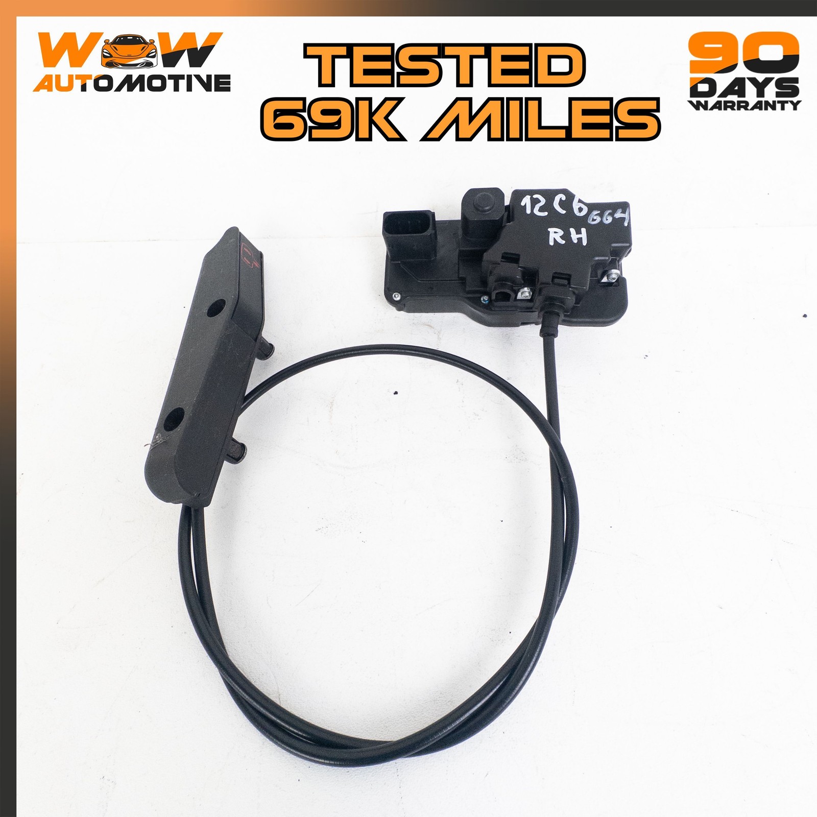 08-13 CHEVROLET CORVETTE C6 XLR RIGHT PASSENGER SIDE DOOR LOCK HANDLE CABLE OEM