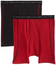 Hanes Men's Boxer Briefs Pack, Cotton Medium, 2-pack Sport Assorted