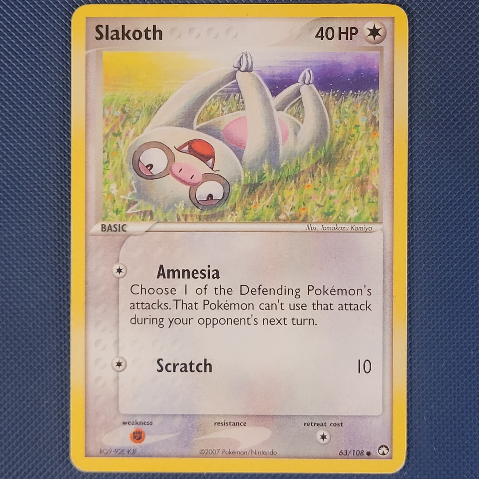Slakoth 63/108 - Ex Power Keepers - Common Pokemon Card - LP