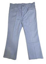 Levis Sta-Prest Straight Leg Big E Vintage Retro Blue Pants Mens Size 38