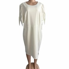 Calvin Klein Womens White Sheath Dress Size 18W