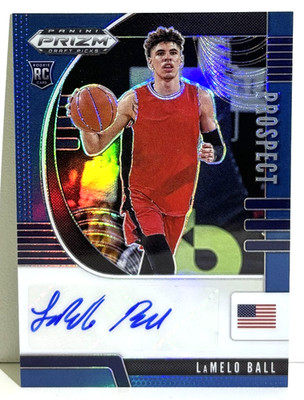 LaMelo Ball 2020 Prizm Draft Picks Blue Prospect Autographs RC 64/149 #PA-LB