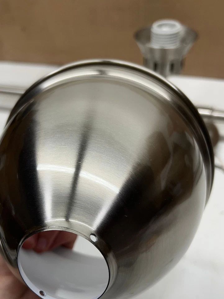 Luz de montaje semi empotrada Golden Lighting Duncan de 3 luces de peltre 3602-3SF PW-PW Foto 4 de 4