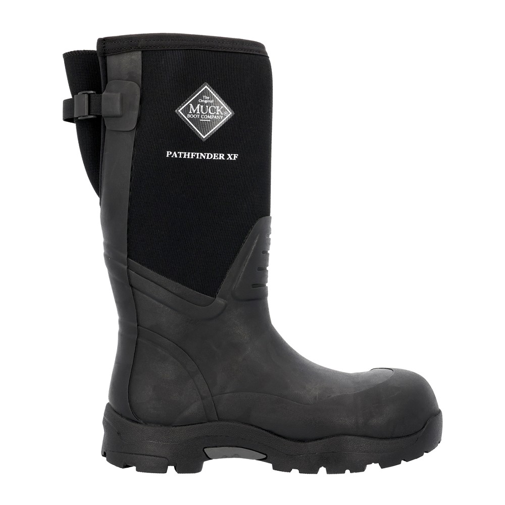 Muck Boot Pathfinder Xf Round Toe Pull On  Mens Black Casual Boots MPFXPM00